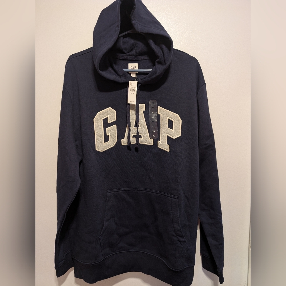 GAP Blue Hoodie Sweatshirt Classic Logo